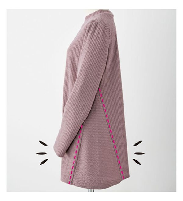 BELLUNA（ベルーナ）の「錯覚細見せ！テンセル（ＴＭ）繊維混チュニック（チュニック）」｜詳細画像