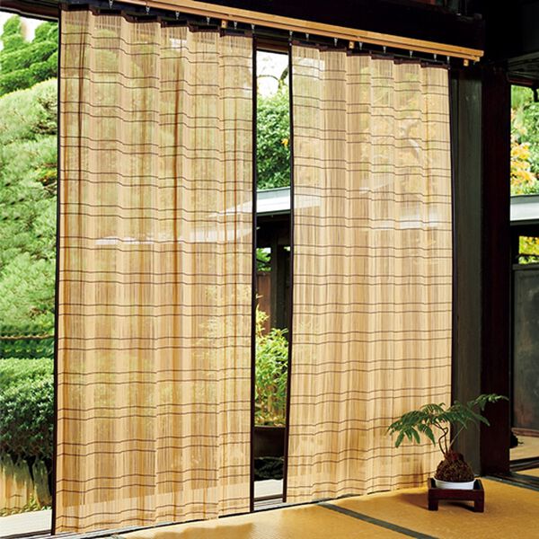 「竹すだれカーテン（ドレープカーテン）」｜ナチュラル