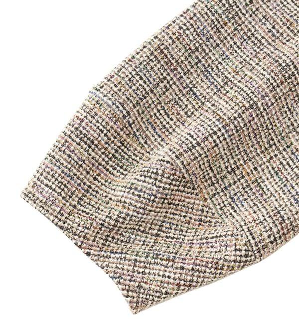 RANAN（ラナン）の「カットツイードペプラムブラウス（カットソー）」｜詳細画像