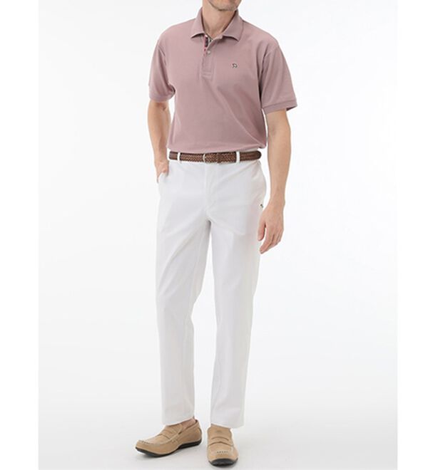 「＜アーノルド　パーマー＞ワンポイント刺しゅう鹿の子ポロシャツ（長袖・半袖）（メンズポロシャツ）」｜詳細画像