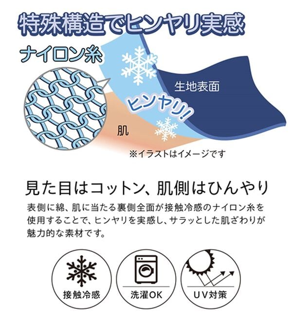 BELLUNA（ベルーナ）の「ヒンヤリ実感！大人顔サマ見えゆったりＴシャツ（Tシャツ）」｜詳細画像