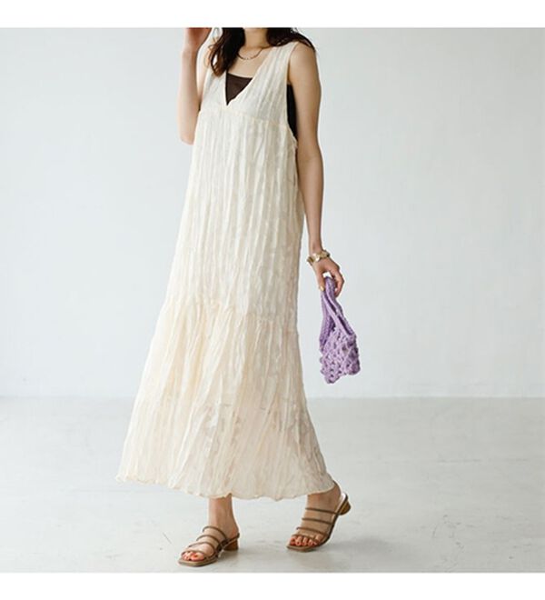 porfavor! ベルシャワーワンピース （【Exclusive Line】belted velour  