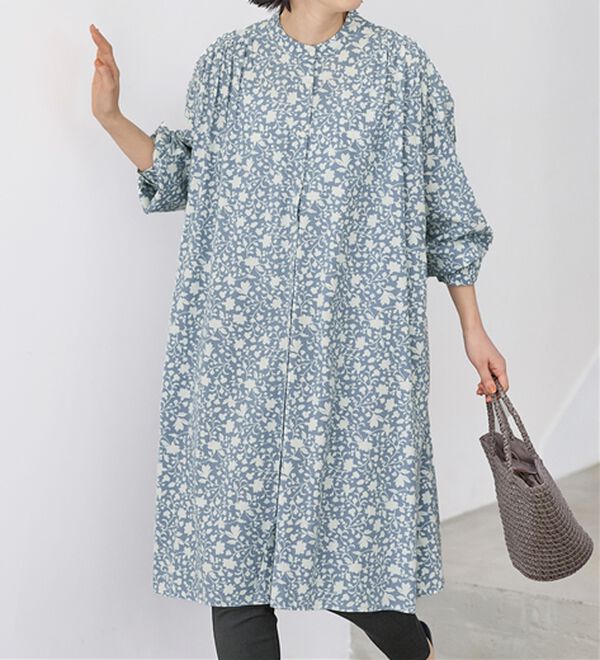 フラワープリント前開きワンピース - ベルーナ【公式】