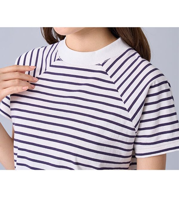 BELLUNA（ベルーナ）の「華奢見せ！しっかり素材コットン１００％Ｔシャツ（カットソー）」｜詳細画像
