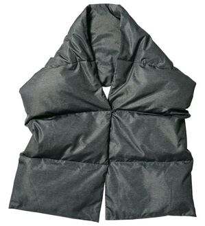 RANAN（ラナン）の「２ＷＡＹダウンストール（ストール・スカーフ・マフラー）」｜杢調グレー