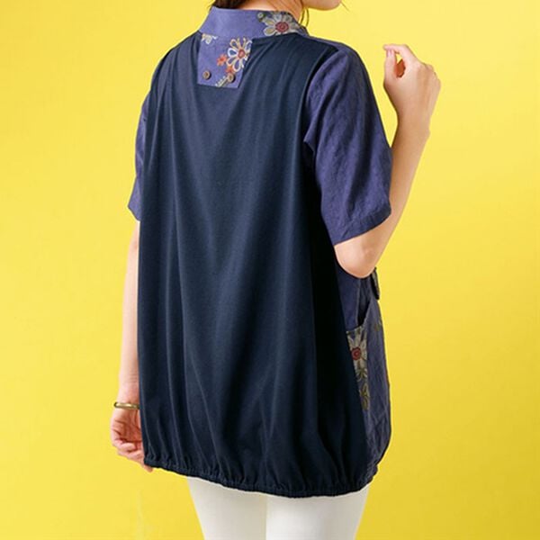 ルフラン（ルフラン）の「刺しゅう使い異素材ブラウス（ブラウス）」｜詳細画像