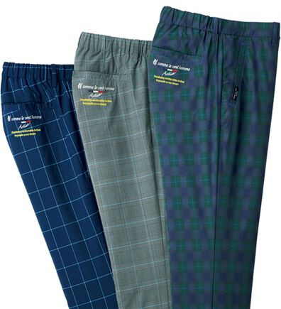 「【３本組】＜コムルヴァン・オム＞３６０&deg;のびのび軽快アクティブパンツ（メンズフルレングスパンツ）」