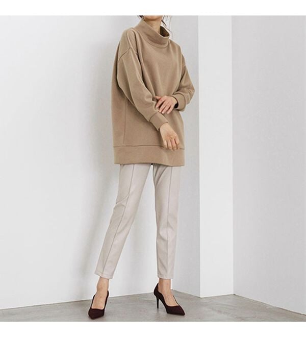 RANAN（ラナン）の「【アンチピリング】裏起毛ハイネックプルオーバー（カットソー）」｜詳細画像