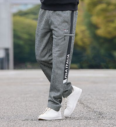「【３本組】＜フィラ＞裏起毛杢調アクティブパンツ（メンズフルレングスパンツ）」