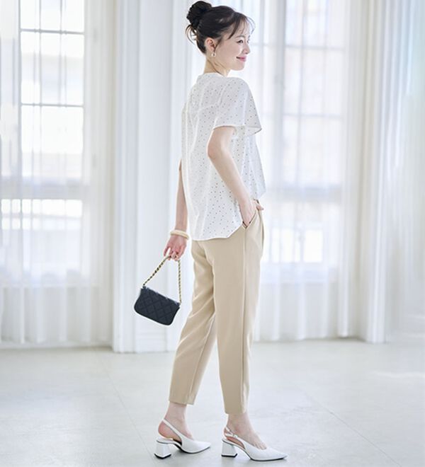 RANAN（ラナン）の「【選べる股下】美脚シルエットタックパンツ（フルレングスパンツ）」｜詳細画像