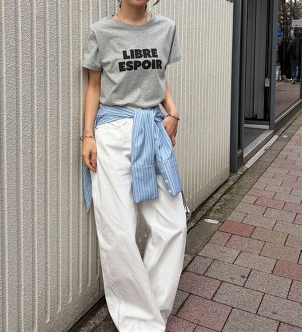 RANAN（ラナン）の「【汗シミ防止】ロゴプリントT（Tシャツ）」｜詳細画像