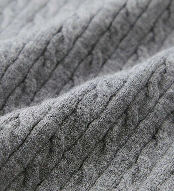 GeeRA（ジーラ）の「ミニケーブルヘンリーネックリブニット（ニット・セーター）」｜詳細画像