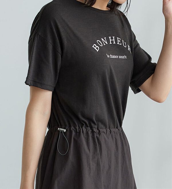 BELLUNA（ベルーナ）の「ドロスト使いドッキングワンピース（その他ワンピース）」｜詳細画像