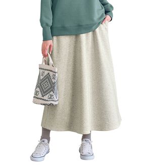 BELLUNA（ベルーナ）の「【毛玉になりにくい】あったかキレイ！大人のこだわりスカート（ロングスカート）」｜オートミール