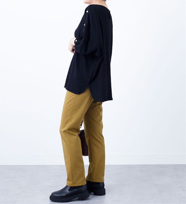 BELLUNA（ベルーナ）の「楊柳素材肩ボタンプルオーバー（カットソー）」｜詳細画像