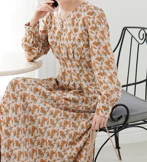 HeartE 花柄 ワンピース Meridian 花柄ワンピース | ティアードシルエット - 古着屋