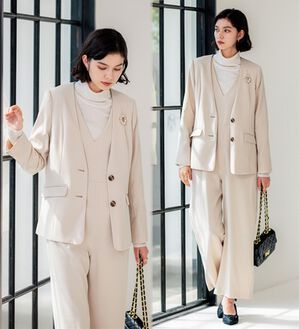 入卒式/セレモニー】ジャケット＆ブラウス＆オールインワン3点セット  