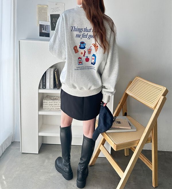 GeeRA（ジーラ）の「アソートデザイン裏起毛スウェット（トレーナー・スウェット）」｜詳細画像