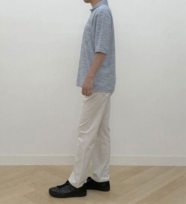 「柔らか素材の涼やかリラックスジップポロ（メンズポロシャツ）」｜詳細画像