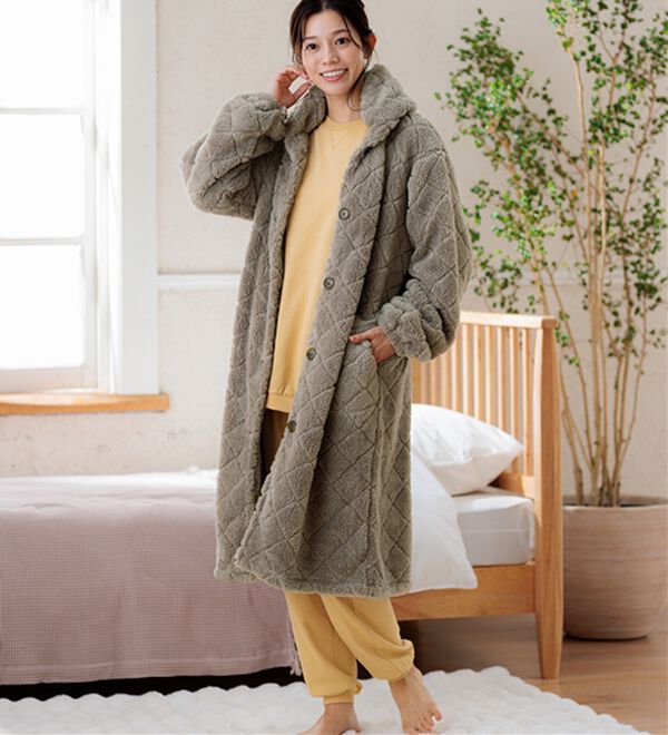 もこもこダイヤフリースガウン - ベルーナ【公式】 