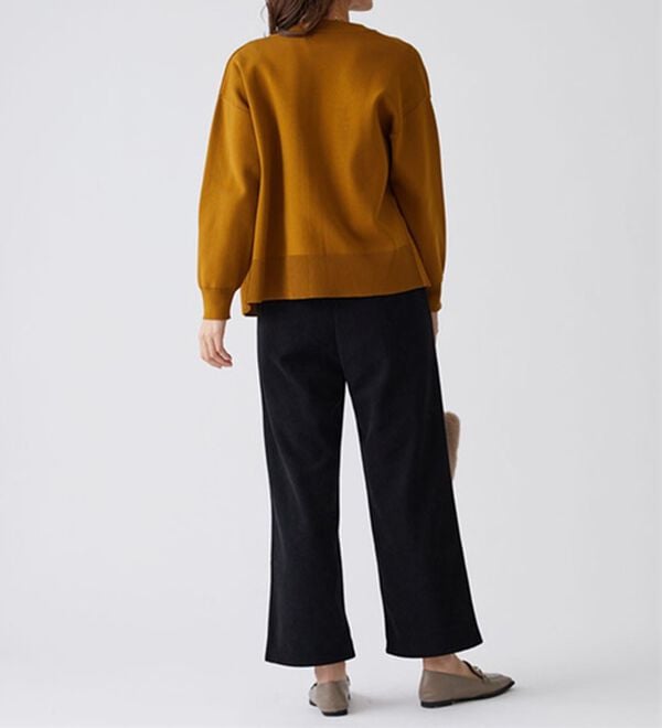 BELLUNA（ベルーナ）の「なめらかコーデュロイワイドパンツ（ワイドパンツ・ガウチョ）」｜詳細画像