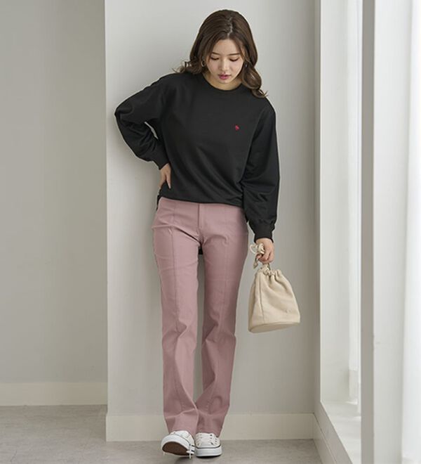 BELLUNA（ベルーナ）の「【ＰＯＬＯ　ＢＣＳ】ミニ裏毛素材デザイントップス（カットソー）」｜詳細画像