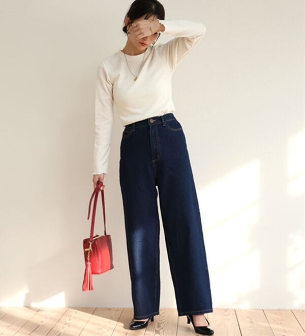 A HAPPY MARILYN（アハッピーマリリン）の「【Ｍ～７Ｌ】＜新色追加＞美脚＆美尻が叶う！優勝ワイドパンツ（ワイドパンツ・ガウチョ）」｜詳細画像