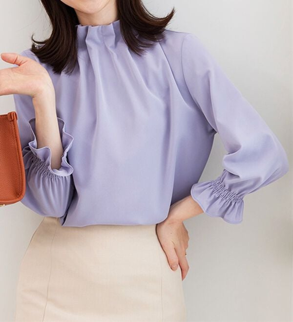 BELLUNA（ベルーナ）の「着脱楽々！タックデザインブラウス（ブラウス）」｜詳細画像