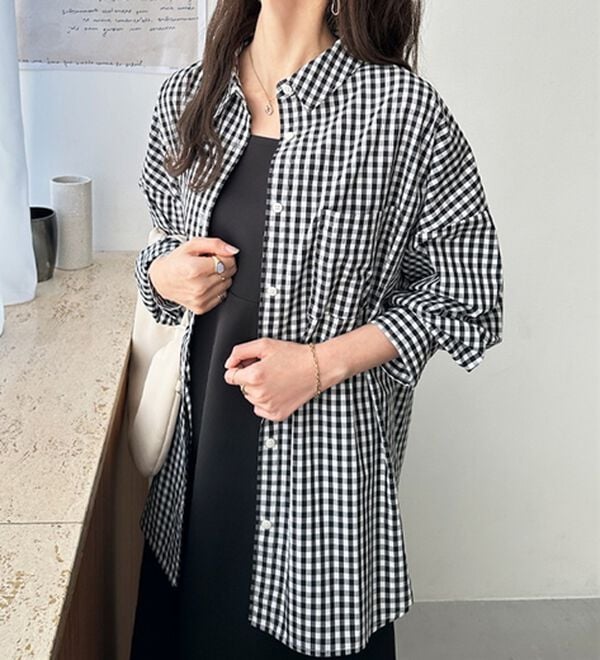 GeeRA（ジーラ）の「アソート柄オーバーサイズシャツ（シャツ）」｜詳細画像