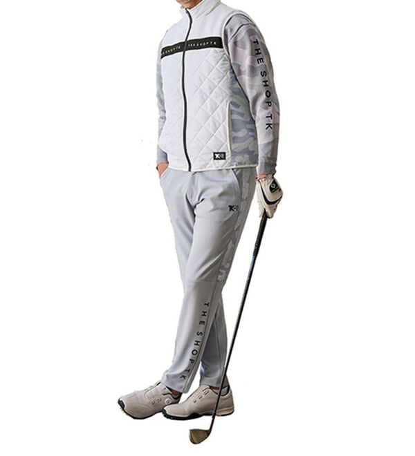 「＜ザ　ショップ　ティーケー＞軽量ストレッチカモフラ柄セーター（メンズニット・セーター）」｜詳細画像