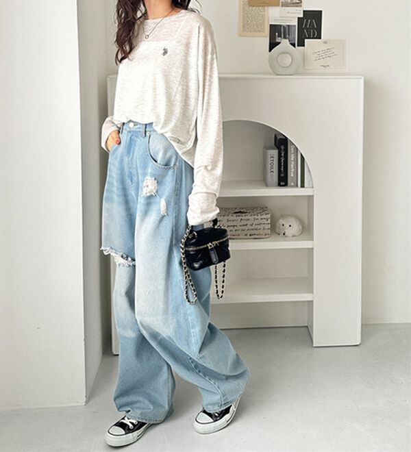 GeeRA（ジーラ）の「【Ｕ．Ｓ．ＰＯＬＯ　ＡＳＳＮ．】スラブシアーロンＴ（Tシャツ）」｜詳細画像