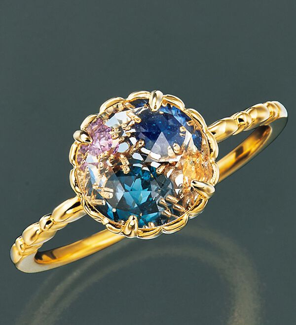 BELLUNA（ベルーナ）の「天然石の万華鏡風ブルーリング（リング）」｜詳細画像