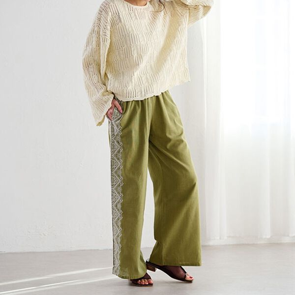 RANAN（ラナン）の「透かし柄短丈ニット（ニット・セーター）」｜詳細画像