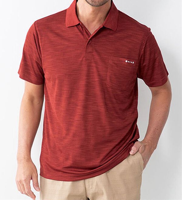 「＜スイゲン＞冷感・ＵＶ対策アクティブポロシャツ（メンズポロシャツ）」｜詳細画像