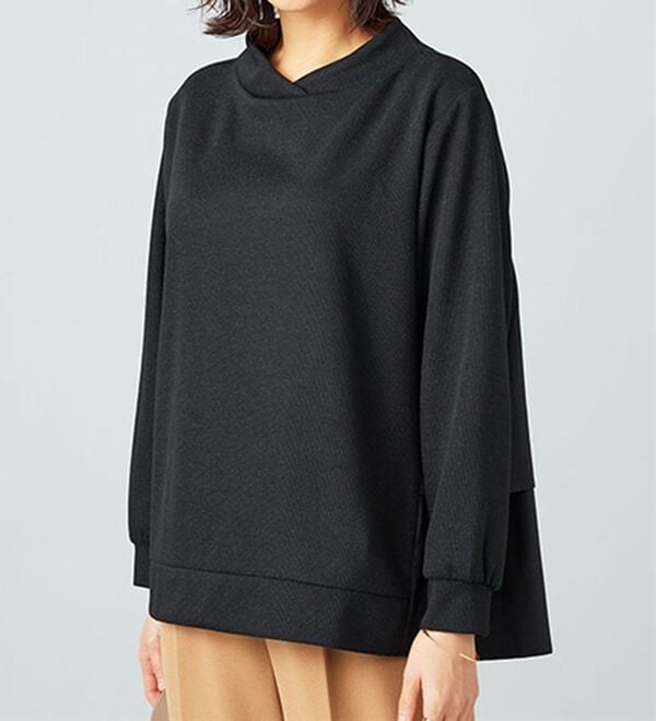 BELLUNA（ベルーナ）の「ラメ調バックフレアー切替プルオーバー（カットソー）」｜詳細画像