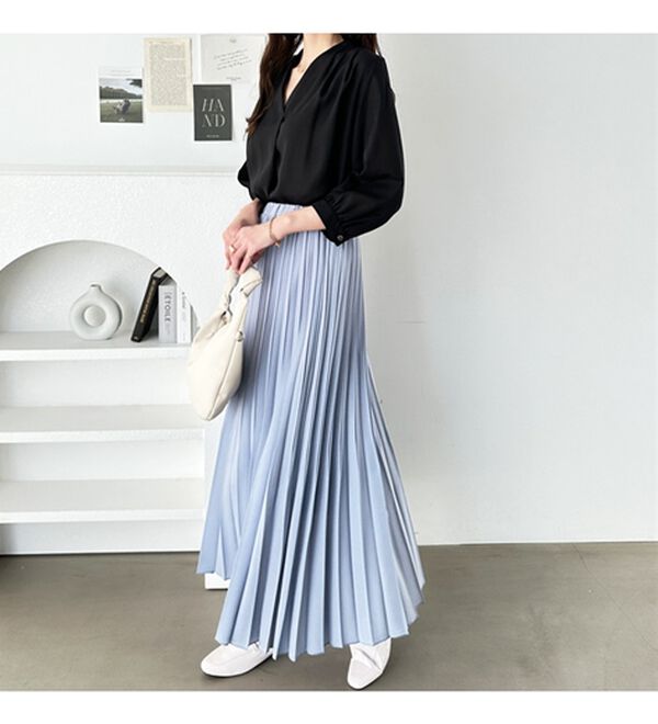 GeeRA（ジーラ）の「シルエットきれい！上品7分袖デザインブラウス（ブラウス）」｜詳細画像