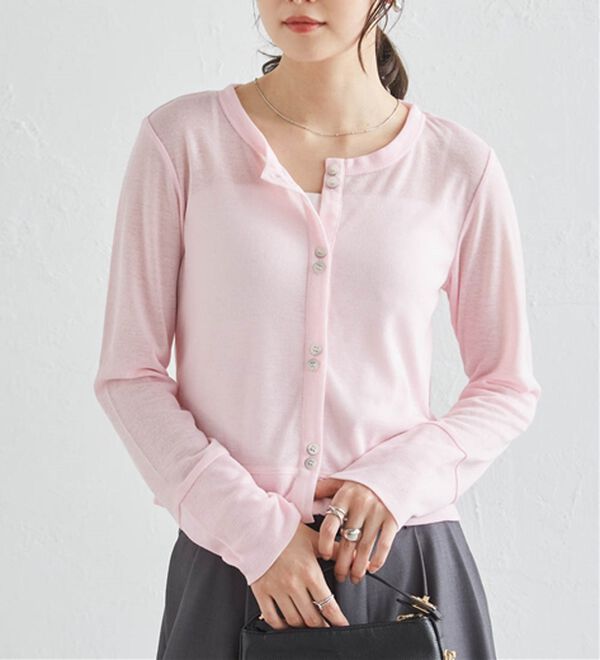 RANAN（ラナン）の「シアーリブカーディガン（その他カーディガン）」｜詳細画像