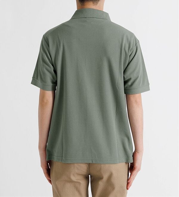 「＜アーノルド　パーマー＞ワンポイント刺しゅう鹿の子ポロシャツ（長袖・半袖）（メンズポロシャツ）」｜詳細画像