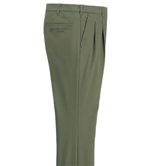 「＜コムルヴァン・オム＞＋８．９&deg;Ｃの素材ツータックチノパンツ（メンズチノパンツ）」｜カーキ