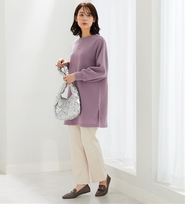 BELLUNA（ベルーナ）の「ふんわり素材軽ぽかチュニックワンピ―ス（チュニックワンピース）」｜詳細画像