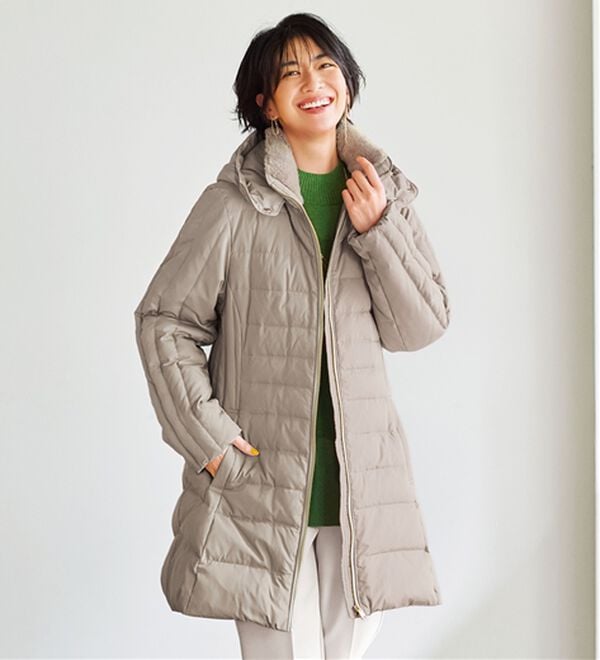 BELLUNA（ベルーナ）の「細見え！フレンチダウン使いロング丈コート（ロングコート）」｜詳細画像