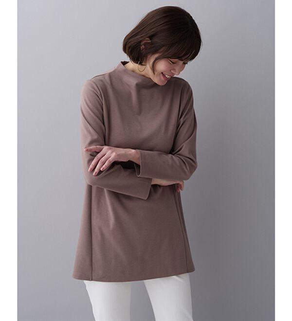 BELLUNA（ベルーナ）の「艶やかコットン１００％チュニック（チュニック）」｜詳細画像