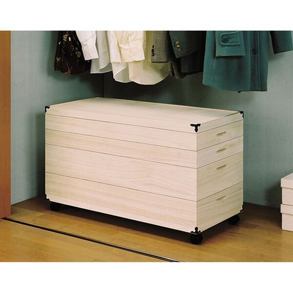 「キャスター付き総桐衣裳ケース（衣類・布団収納）」｜詳細画像