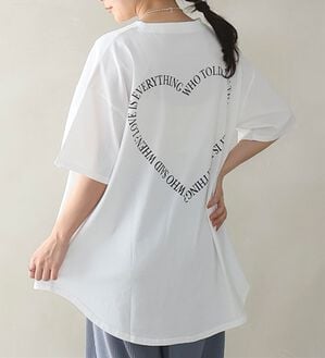 A HAPPY MARILYN（アハッピーマリリン）の「【Ｌ～９Ｌ】選べる４デザイン♪綿１００％ロングＴシャツ（Tシャツ）」｜オフ／Cタイプ