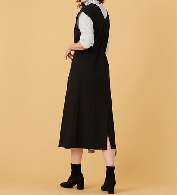 BELLUNA（ベルーナ）の「すっきりキレイ見え！Ｖネックロングジレ（ジレ）」｜詳細画像