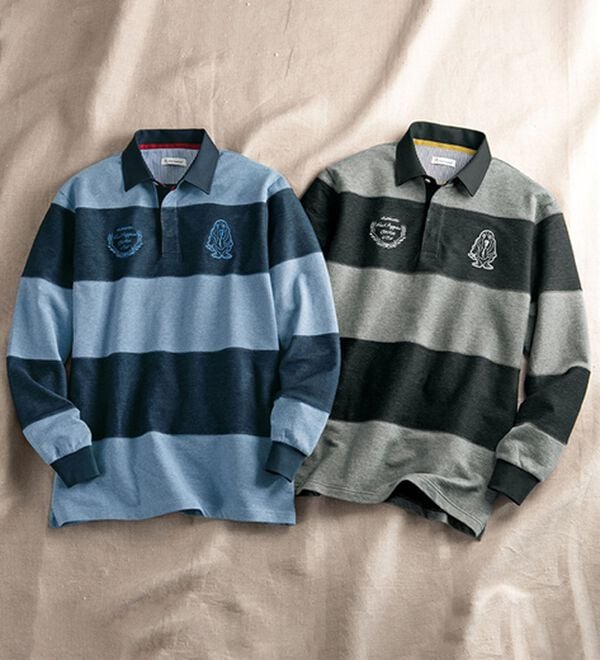 「＜ハッシュパピー＞デニム調ビッグドックポロ（メンズポロシャツ）」｜詳細画像