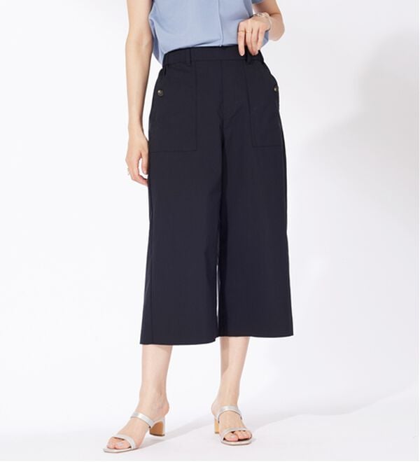 BELLUNA（ベルーナ）の「サラリ綿混ベイカーキュロットパンツ（その他パンツ）」｜詳細画像