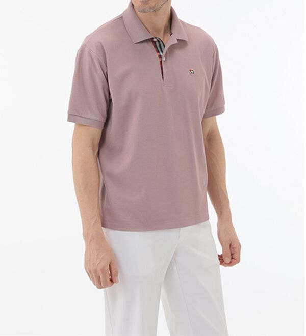 「＜アーノルド　パーマー＞ワンポイント刺しゅう鹿の子ポロシャツ（長袖・半袖）（メンズポロシャツ）」｜詳細画像