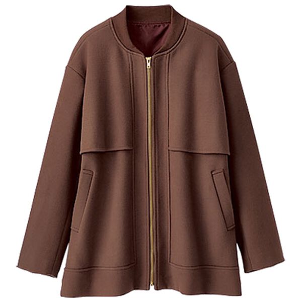 BELLUNA（ベルーナ）の「ウール調素材フリル使いブルゾン（ブルゾン）」｜詳細画像