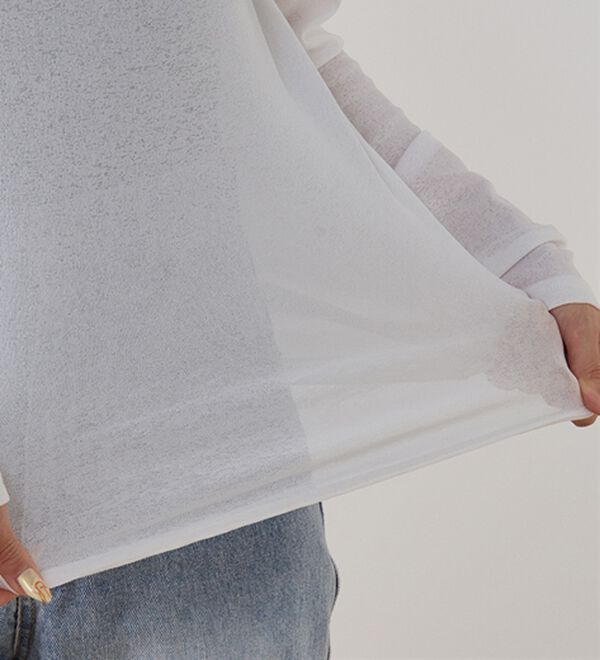 GeeRA（ジーラ）の「シアースラブハイネックトップス（カットソー）」｜詳細画像